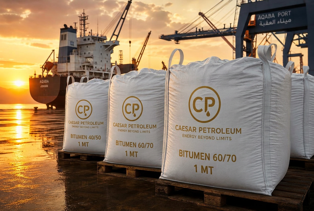 Caesar Petroleum bitumen 40/50 jumbo bags on pallets